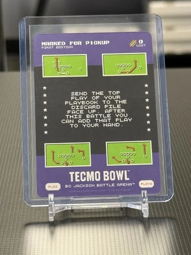 2026 Bo Jackson Battle Arena TECMO BOWL BOBA PL22 PL-22 Marked for Pickup SP