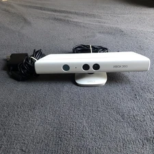 Microsoft Xbox 360 Kinect White Camera Motion Sensor Bar 1414 with Power Adapter