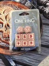 Brand New Sealed The One Ring RPG: White Dice Set x1