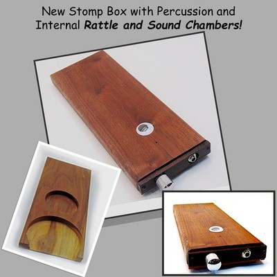 Stomp Box with Percussion with Internal Rattle & Sound Chambers -- Pep It Up!