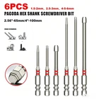 6-Piece Screwdriver,Featuring magnetic hexagonal shanks pagoda-shaped internal