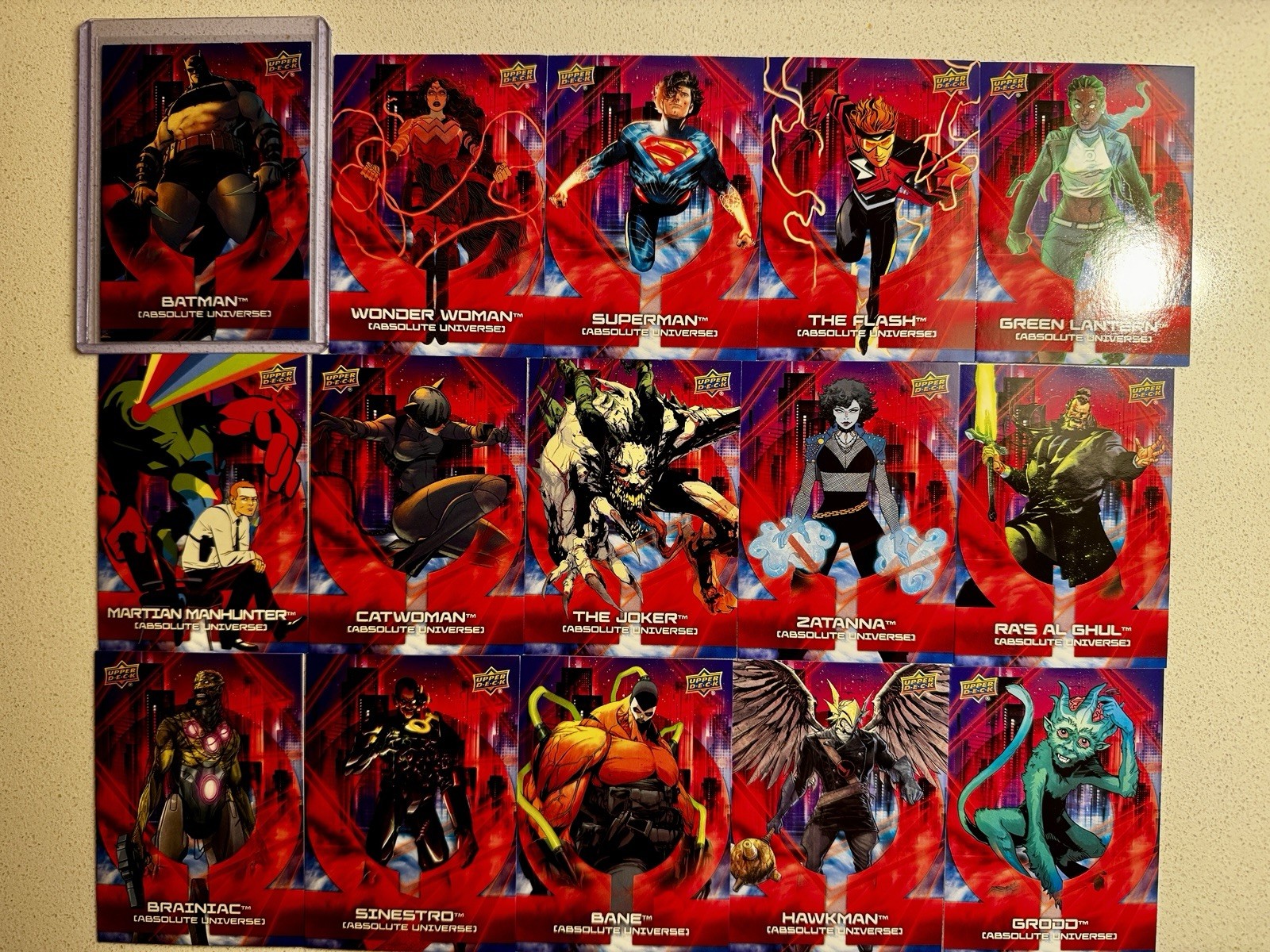 Upper Deck DC Absolute Universe SDCC 2026 Full Set 1-15