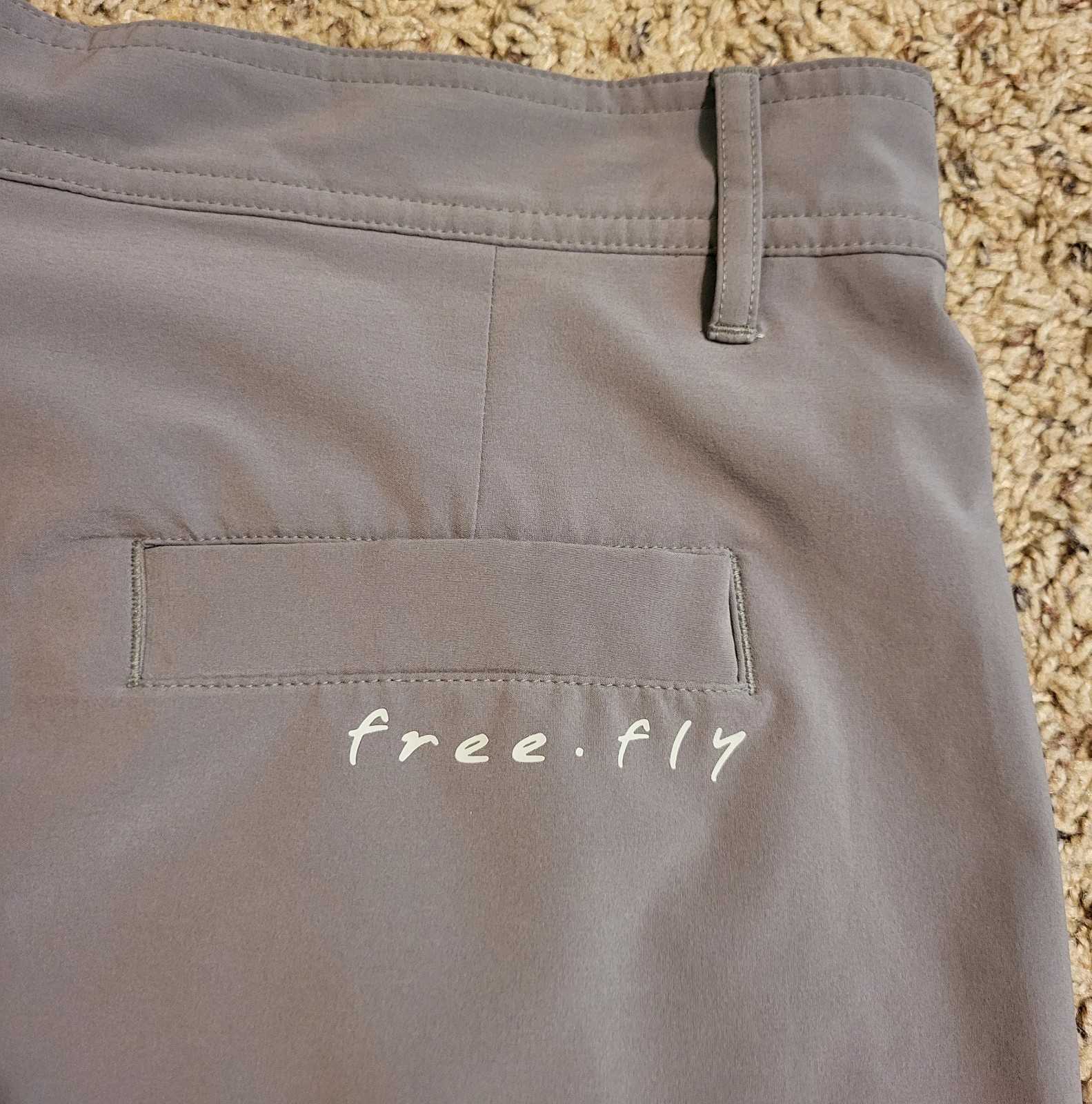 Free Fly Performance Shorts Gray Solid 9.5'' Mens… - image 2
