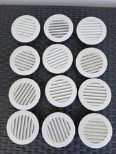 Lotto 12 GRIGLIA AERAZIONE ROTONDA Ø 80 MM BIANCA Muro aria ventilazione