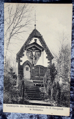 66526 Postcard 1912 Tomb Chapel Folk Writer Dr. H. Hannsjakob Hofstette