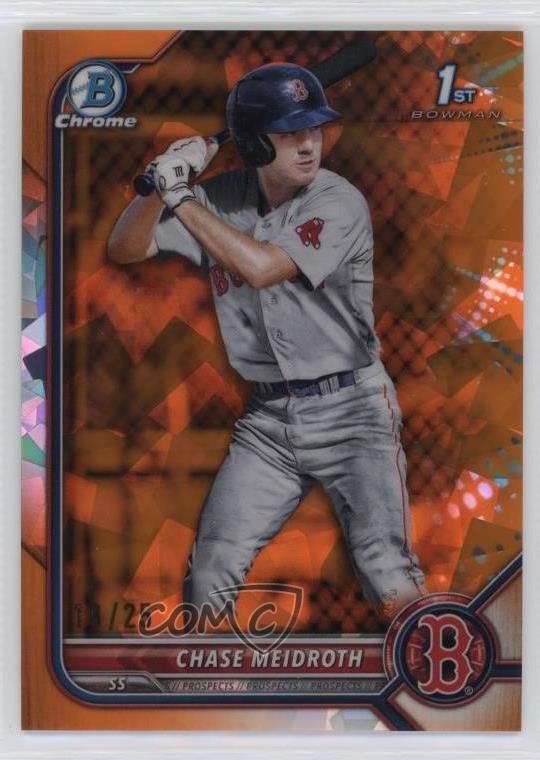2022 Bowman Chrome Draft Sapphire Edition Orange 13/25 Chase Meidroth 0vg0