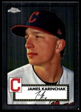 James Karinchak 2021 Topps Chrome Platinum Anniversary #327 Indians MLB READ