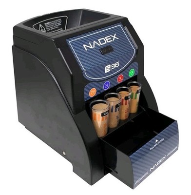 Nadex S36 Coin Automatic Coin Sorter/Wrapper OPEN BOX