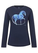 Kerrits Mosaic Horse Long Sleeve Tee