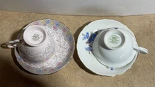 Vintage tuscan tea cup & saucer and radford bone china  teacup and saucer  7310/