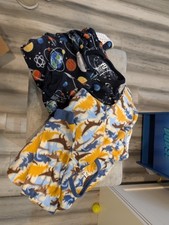 PJ Place Boys 4T Pajama Set Fleece Space Dinosaur Graphic Print 2 Piece