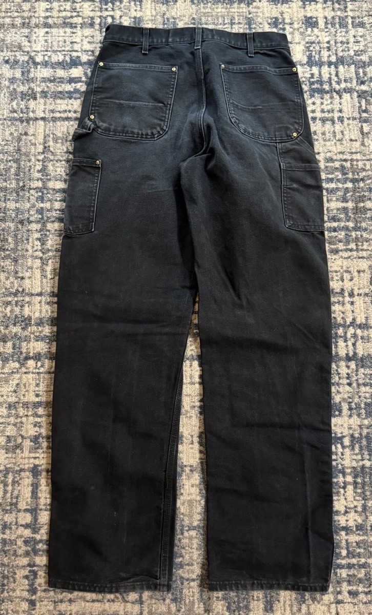 Vintage Carhartt B01 BLK Original Loose Fit Black Double Knee