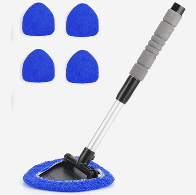 Windshield Cleaning Tool Kit Car Window Glass Wiper Cleaner Brush Pad Extendable