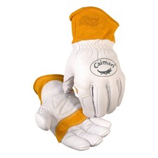Premium Goat Grain TIG/MIG Welding Gloves, Wool Insulated Back, Scalloped Cuf...
