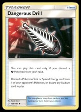 Pokemon Cards Dangerous Drill 138/181 Team Up Sun & Moon Uncommon NM
