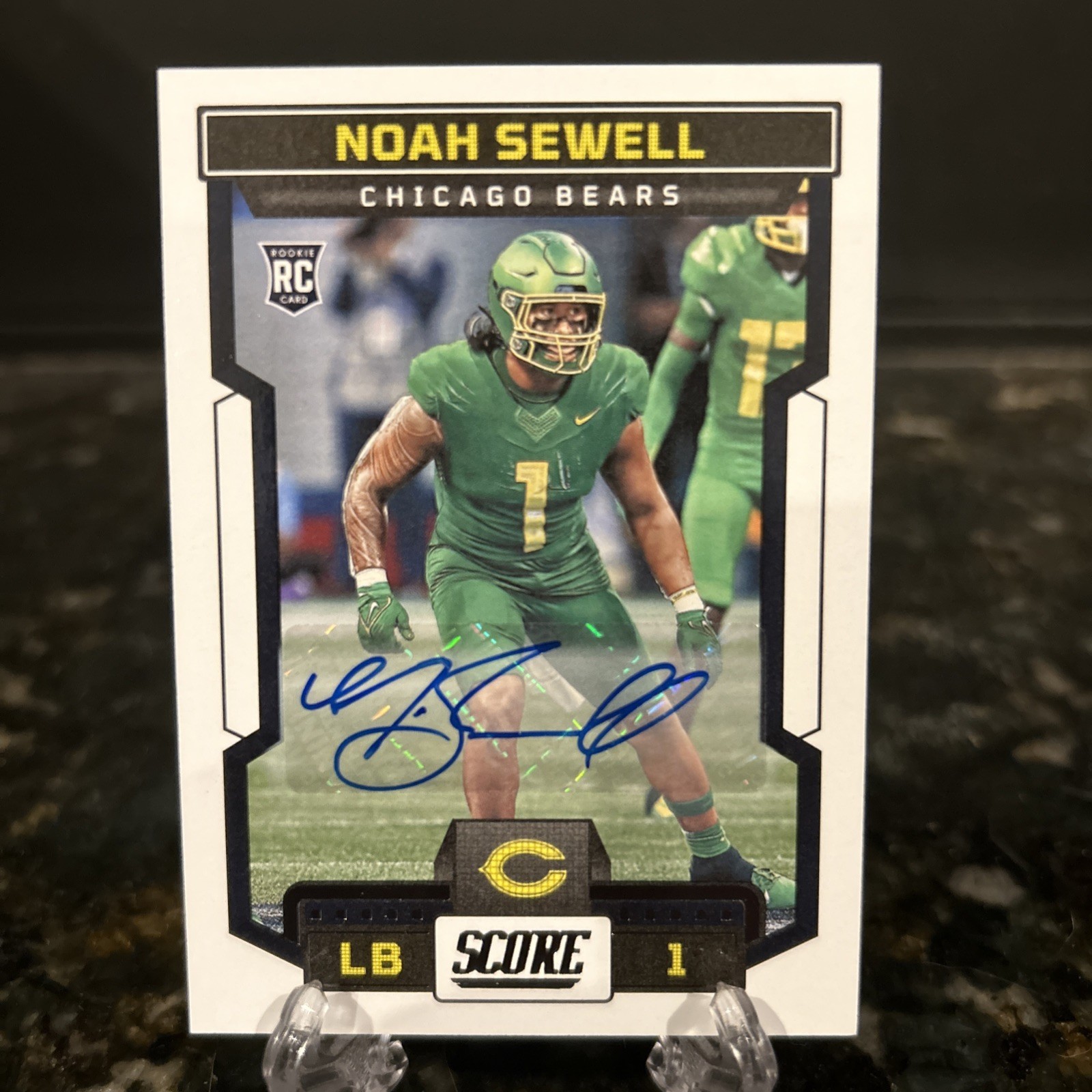 2023 Score - Rookies Noah Sewell #396 Signatures (AU, RC) Autograph RC
