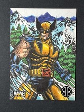 Marketplace image: Deadpool Topps Chrome 2025 Wolverine Black Foil Sketch 1/1 Chris Meeks Auto