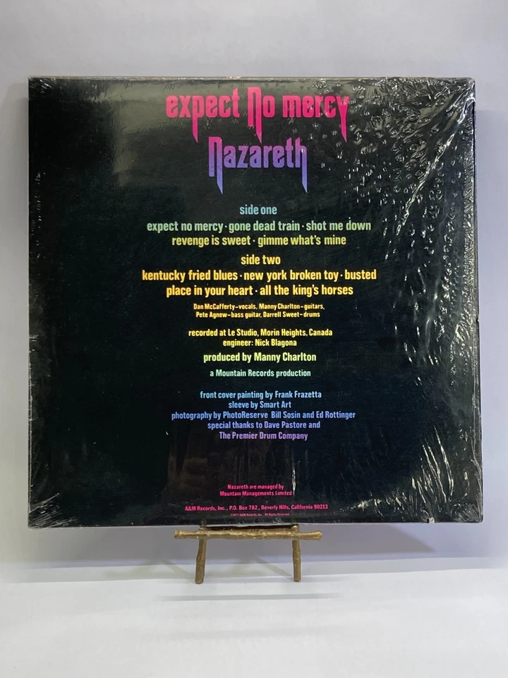 Nazareth Expect No Mercy Vinyl LP 1977 A&M Record Sealed SP-4666 - Image 2 of 4