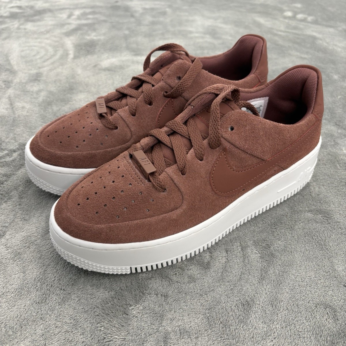 Nike Air Force 1 AF1 Sage Low Red Sepia-White Womens 7 AR5339-204 Platform Shoe | eBay
