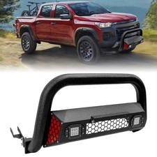 Bull Bar With Led Light Fits Chevy Colorado 2015-2025 Wlicense Plate Bracket Bull Bar With Led Light Fits Chevy Colorado 2015-2025 Wlicense Plate Bracket