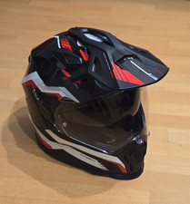 Nexx X.Wed 2 Columbus, Integralhelm Adventure Helm, Schwarz/Grau/Rot, XL(61-62)