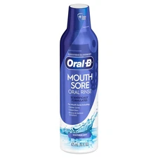 Oral-B Mouth Sore Oral Rinse Soothing Mint Scientifically Formulated 16 fl oz