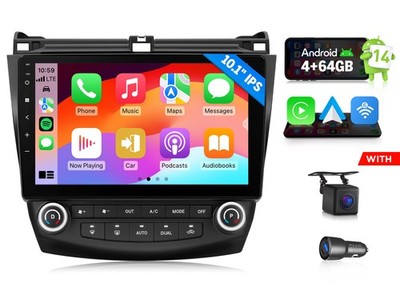 For Honda Accord 7th 2003-2007 10.1''Android Auto Car Stereo CarPlay Touch Screen