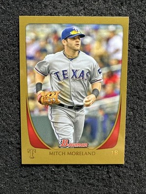 MITCH MORELAND 2011 Bowman #97 Gold Parallel Texas Rangers (Buy 10 get 10 Free)