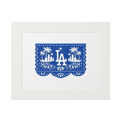 LA Papel Picado Art Print Passepartout Frame