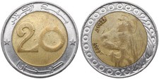 Algeria 20 Dinars 1992-2025 1413-1437 - Lion - Various Years