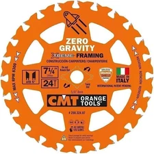CMT Orange Tool 250.324.07-X10 FRAMING Zero Gravity 7-1/4”x5/8”, 10 Pack