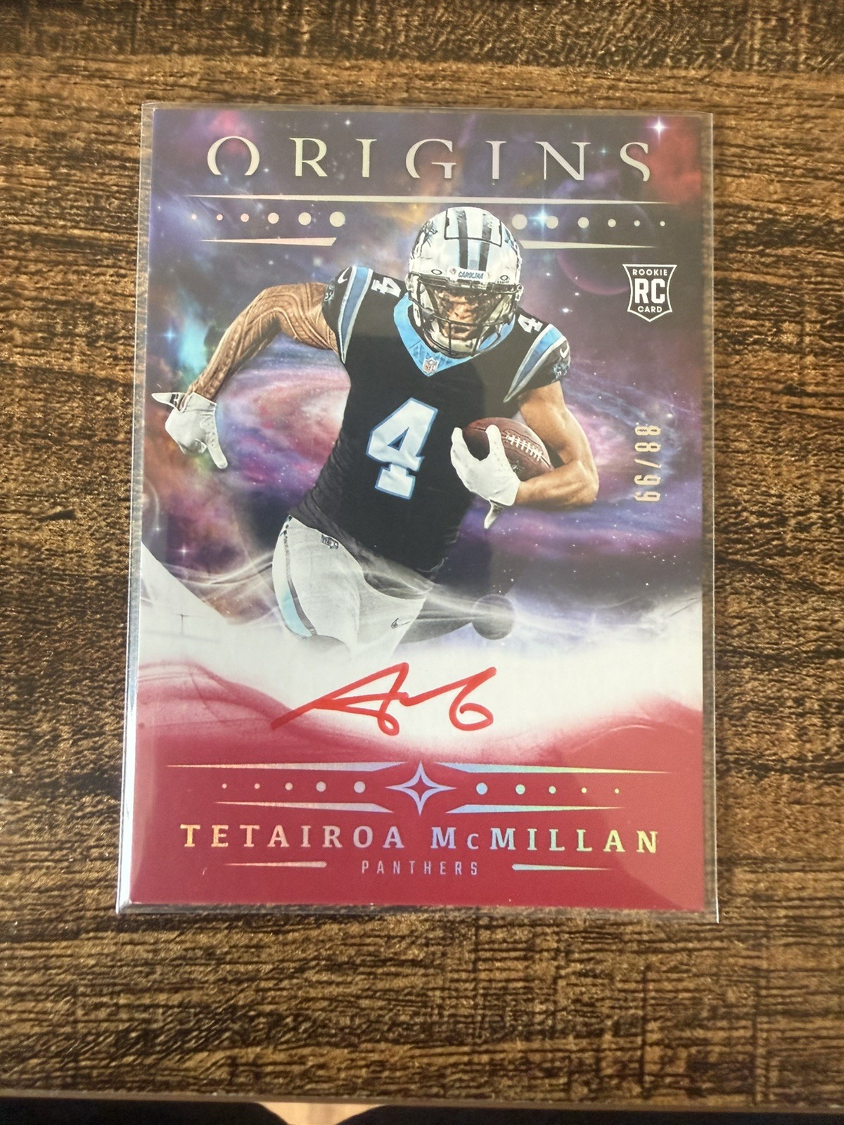 2025 Panini Origins - Rookie Autographs Tetairoa McMillan #RA-TET Red /99