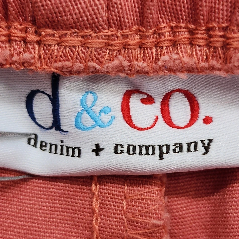 Pantalones Denim & Co Mujer 1X Naranja Original Cintura Tirar de tiro alto Tobillo Núcleo Foto 3 de 4