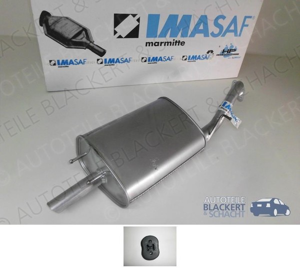 Imasaf ESD Auspuff Endtopf+Anbauteile für Chevrolet+Daewoo Rezzo 1.6+1.8+2.0-image