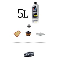 Hoffcar Service Kit 3 Filter Und 5L ÖL FüR Mercedes Klasse B (W247) 200 110KW
