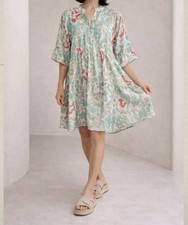 Loowie Coastal Mosaic Tiered Dress Wearable Art Made In Italy