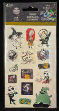 The Nightmare Before Christmas - Stickers - 4 Sheet Pack - 2 w/Halo  2 Without