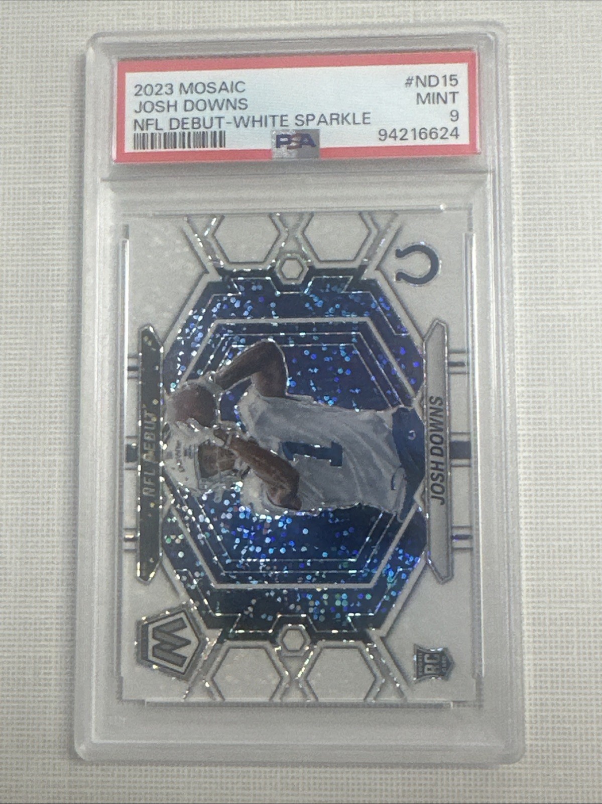 2023 Panini Mosaic - Nfl Debut Josh Downs #ND-15 (RC) White Sparkle