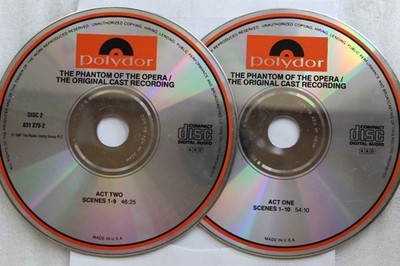 Phantom Of The Opera Original Cast Recording CD 2 Disc Set