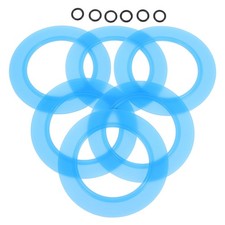 6 Pairs Toilet Flapper Seal Replacement Silicone Rings Flush Valve Gasket