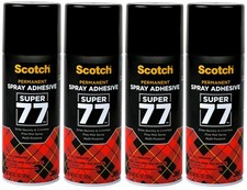 Scotch Super 77 Multipurpose Adhesive Spray, Bonds to Fabric, Cardboard,