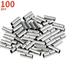 100pcs Non-Insulated Wire Butt Connector Splice Terminals 12-10AWG Electrical US