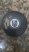 Keegan Kolesar Signed Vegas Golden Knights autographed Puck auto VgK Las
