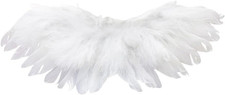 1 Pc White Mini Black and White Angel Feather Wings Doll Feather Wings Photograp