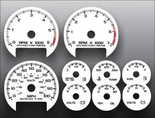 1998-2005 Chevrolet S10 TACH AUTO Dash Instrument Cluster White Gauges