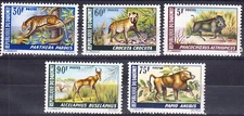 W DAHOMEY 252-256 WILDLIFE