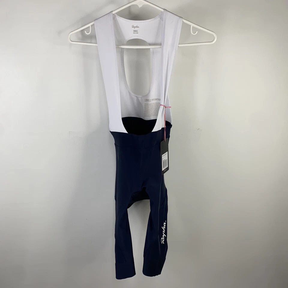 NWT Rapha Core Bib Shorts Lonely Mountain Bike Navy White Cycling Women’s Small - Image 3 of 4