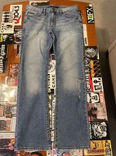 Calvin Klein Ripped boot cut men’s blue denim jeans size 30