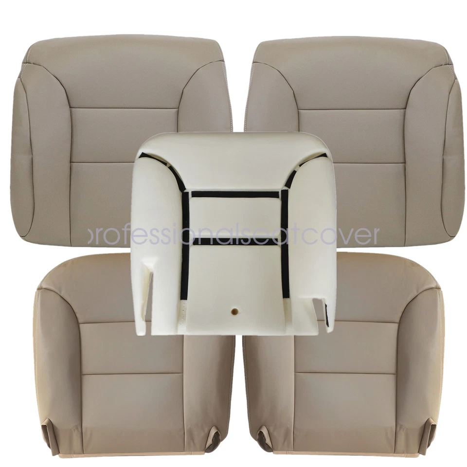 Funda de asiento delantero inferior y trasero y cojín de espuma para conductor para GMC Yukon 1995-1999 Foto 2 de 4
