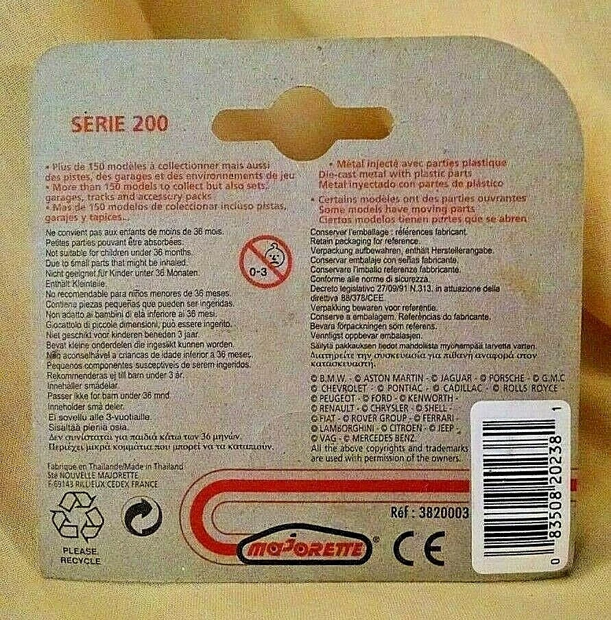 Grúa de camión de metal de construcción Majorette NOS 1:100 283 251 serie fundida a presión 200 Foto 2 de 4